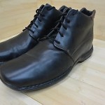 NEAR FLAWLESS COLE HAAN SIZE 9 M LEATHER SHOES BLACK ANKLE BOOTS