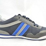 BOSS Orange Hugo Boss Men’s Gray/Blue Lace-Up Fashion Athletic Size 10.5 M EU 44