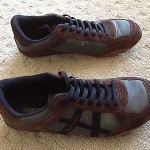 New (vintage) Diesel Remy US 9.5 army green/brown suede/black trim, never worn