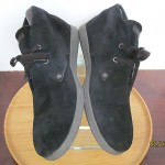 Mens sz 10 M black suede Diesel lace tie ankle athletic sole boot shoes