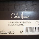 New Mens COLE HAAN KEATING Venetian Black Slip On Loafers Sz 8.5 NIB