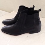 Hugo Boss Chelsea Black  Leather Ankle Dress Boots 13 M