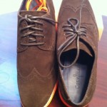 COLE HAAN LUNAR GRAND WING TIP DK BRWN SD/ORNG OXFORDS MENS SHOES SIZE 11M  NWB