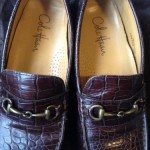 Mens Cole Haan Howland Bit II Croc 10.5 M Brown Driving