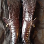 Mens Cole Haan Howland Bit II Croc 10.5 M Brown Driving