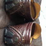Mens Cole Haan Howland Bit II Croc 10.5 M Brown Driving