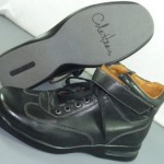 Mens Cole Haan 8.5 M Black Hightop Leather Air Connor Shoes