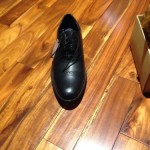 Cole Haan Mens Air Stanton Black Cap Toe Waterproof Lace-up Dress Oxfords Shoes