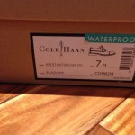 Cole Haan Mens Air Stanton Black Cap Toe Waterproof Lace-up Dress Oxfords Shoes