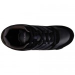 Diesel Mens Smatch S Black Casual Leather Lace Up Sneakers Shoes