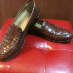 Cole Haan Men’s Brown Woven Leather Loafers Size 10D EUC Free Shipping