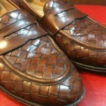 Cole Haan Men’s Brown Woven Leather Loafers Size 10D EUC Free Shipping