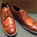 Cole Haan Lunargrand Long Wingtip 11947 Leather Camello/Chambray – Men’s Size 8