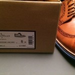 Cole Haan Lunargrand Long Wingtip 11947 Leather Camello/Chambray – Men’s Size 8