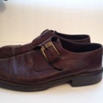 COLE HAAN Country Brown Leather Monk Strap Cap Toe Shoes – Men’s 10 D