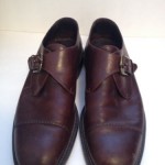 COLE HAAN Country Brown Leather Monk Strap Cap Toe Shoes – Men’s 10 D