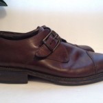 COLE HAAN Country Brown Leather Monk Strap Cap Toe Shoes – Men’s 10 D