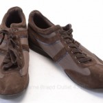 Hugo Boss Unaboy brown L13 R11 suede lace sneaker shoe MISMATES NEW $150 GRD836