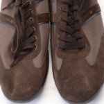 Hugo Boss Unaboy brown L13 R11 suede lace sneaker shoe MISMATES NEW $150 GRD836