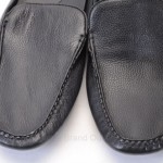 Hugo Boss Lionel black L8.5 R8 leather mule slipper shoe MISMATE NEW $135 GRD823