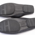 Hugo Boss Lionel black L8.5 R8 leather mule slipper shoe MISMATE NEW $135 GRD823