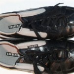 DIESEL MEN’S “RESPECT” SHOES sz 9.5 US / 42.5 EUR BLACK & GRAY FASHION SNEAKER