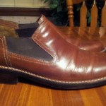 Men’s COLE HAAN Dryden Brown Smooth Leather Slip-On Loafers Shoes – 9.5 M – EUC