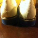Nib Cole Haan Suede Saddle Shoes Mens Size 12 Air Franklin White With Blue Sole