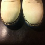 Nib Cole Haan Suede Saddle Shoes Mens Size 12 Air Franklin White With Blue Sole