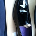 Mens Cole Haan Lenox Hill Venetian Black Patent Leather shoes C11915 Size 7