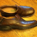 Mens Leather Clarks Slip On Shoes Size 10.5 M- Excellent!