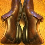 Mens Leather Clarks Slip On Shoes Size 10.5 M- Excellent!