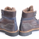 Hugo Boss Fur Lined Winter Boot L7.5 R6.5 coffee leather shoe $425 Mismate New