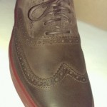 COLE HAAN Mens Bergen Wingtip Oxfords Shoes Chestnut Suede – sz 10 New In Box
