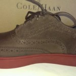 COLE HAAN Mens Bergen Wingtip Oxfords Shoes Chestnut Suede – sz 10 New In Box