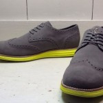 COLE HAAN LUNARGRAND Sz 12M Gray Suede Wingtip Brogue Casual Dress Shoes NWOB