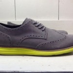 COLE HAAN LUNARGRAND Sz 12M Gray Suede Wingtip Brogue Casual Dress Shoes NWOB