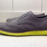 COLE HAAN LUNARGRAND Sz 12M Gray Suede Wingtip Brogue Casual Dress Shoes NWOB