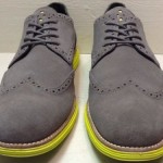 COLE HAAN LUNARGRAND Sz 12M Gray Suede Wingtip Brogue Casual Dress Shoes NWOB