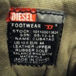 HTF MEN’S DIESEL CUBATO  SPORT SHOES US 10.5 M