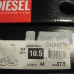 HTF MEN’S DIESEL CUBATO  SPORT SHOES US 10.5 M