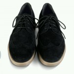 Mens Cole Haan LunarGrand Wing-Tip, Black/Tan