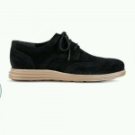 Mens Cole Haan LunarGrand Wing-Tip, Black/Tan