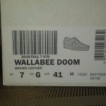 Clarks MF DOOM Wallabees Originals Limited Edition Size 7.5 US NIB
