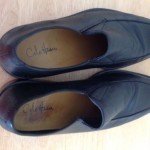 Mens COLE HAAN Loafers Black Leather Slip On Casual Nike Air Dress Shoes Sz 11.5