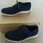 Cole Haan Nike Lunargrand Blue Suede White Size 10.5 Authentic