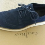 Cole Haan Nike Lunargrand Blue Suede White Size 10.5 Authentic