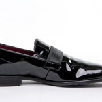 Hugo Boss Mellion Tuxedo Loafers Black Patent Leather Men’s 7 M US, UK  $225