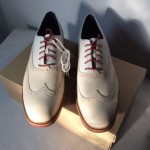 New Cole Haan Great Jones WingTip Summer Khaki/Brick Red Shoes Size 12 M