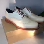 New Cole Haan Great Jones WingTip Summer Khaki/Brick Red Shoes Size 12 M